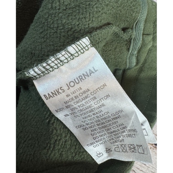 Banks Journal Men's Dark Green Joggers Knit Track Pants 28 - Picture 6 of 7